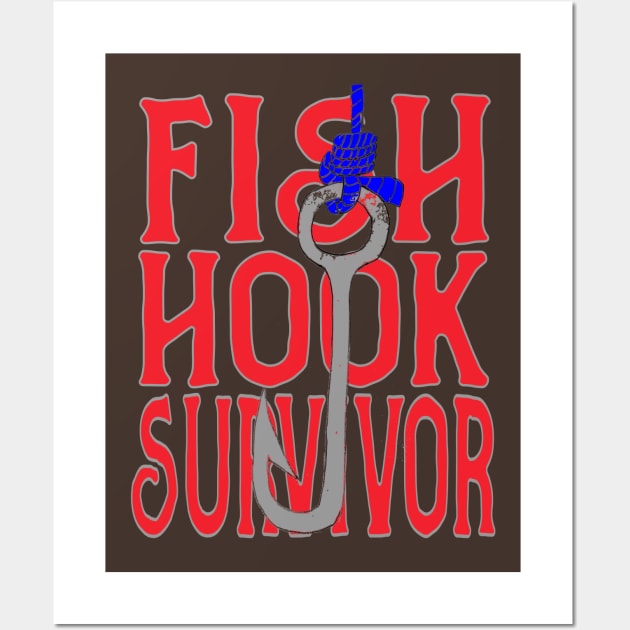 Fish Hook Survivor Wall Art by Debrawib